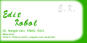 edit kobol business card